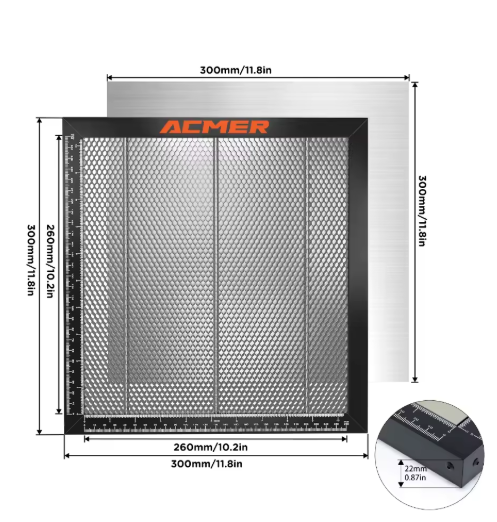 Panneau Nid d'Abeille de Protection pour Table de Découpe Laser