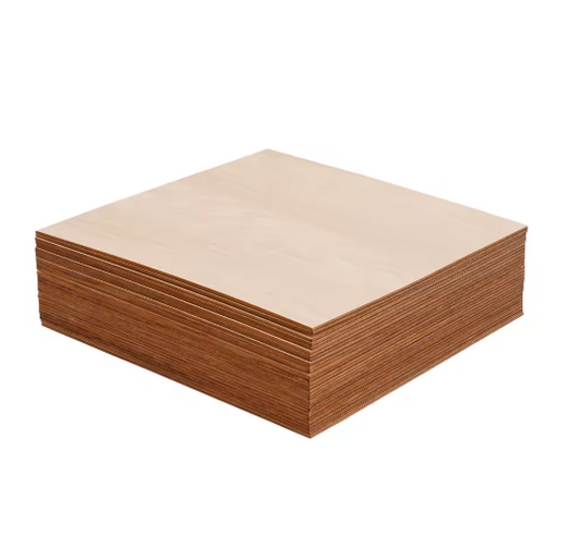 Lot de 30 Planches de Bois Tilleul 30x30cm pour Gravure Laser
