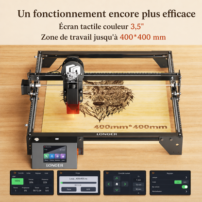 Graveur Laser Diode 10W - Machine de Gravure Bois, Cuir et Multi-matériaux
